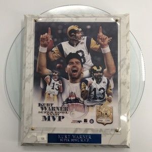 Kurt Warner #13 St Louis Rams Photo Plaque LE 3410 NFL Wall Hanging 10x13 *FLAW